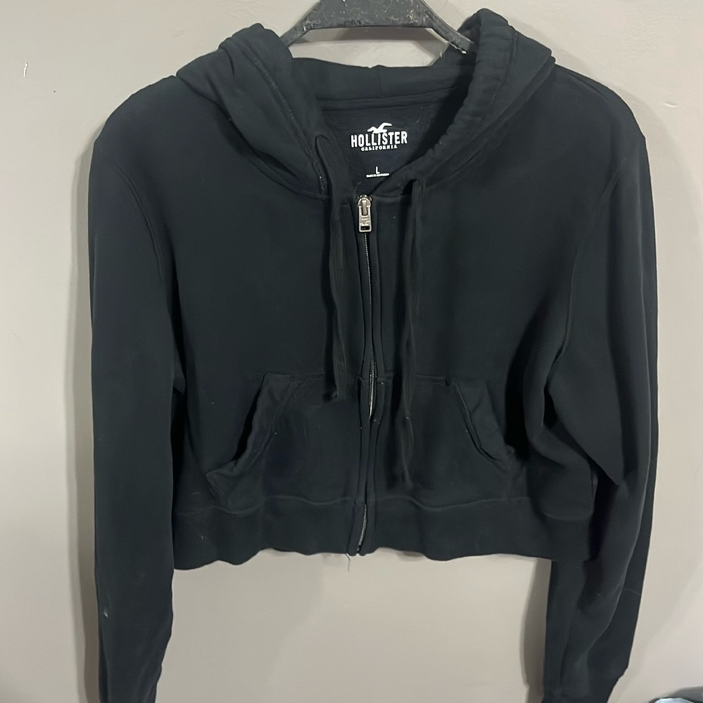 Hollister Crop Zip Up